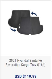 2021 Hyundai Santa Fe Reversible Cargo Tray